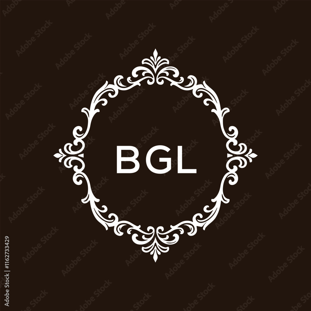 BGL letter logo design with black background in illustrator, vector ...