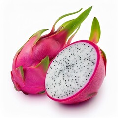 Wall Mural - dragon fruit isolated on white background