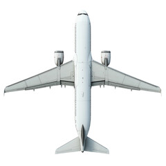 white airplane is shown in a close up view.