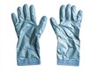 © CHONCHANOK PHOTO - A pair of blue protective gloves ideal for various industrial and cleaning tasks, ensuring safety and hygiene.