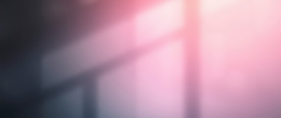 Aufkleber - Blurred pink and gray background creating abstract window shadows