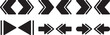 © zxr design - Arrows set black icons. Arrow icon. Arrow vector collection. Doddle arrow set, collection of arrows. Collection different arrows sign. Black vector arrows icons