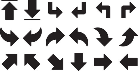 arrows set black icons. arrow icon. arrow vector collection. doddle arrow set, collection of arrows.