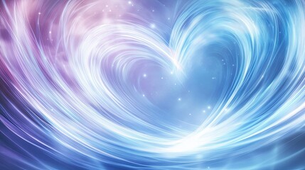 Wall Mural - Embracing the Secrets of Cosmic Love in Beautiful Swirling Colors and Ethereal Lights