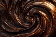 © Deris Firmansyah - Chocolate swirl background. Clean, detailed melted choco mass.