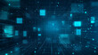 © FATNA - teal minimalistic tech background