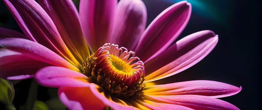 a close up of a colorful flower blooming in the summer sun showcasing the intricate details and vibr