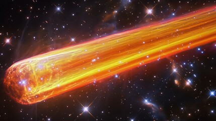 Wall Mural - colorful nebula with vibrant hues and bright stars in deep space captured during cosmic observation