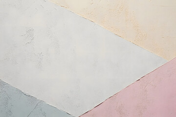 Wall Mural - light pastel gray beige colored low contrast concrete textured background. empty colourful wall text