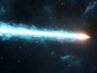 Wall Mural - cosmic ray 3d illustration
