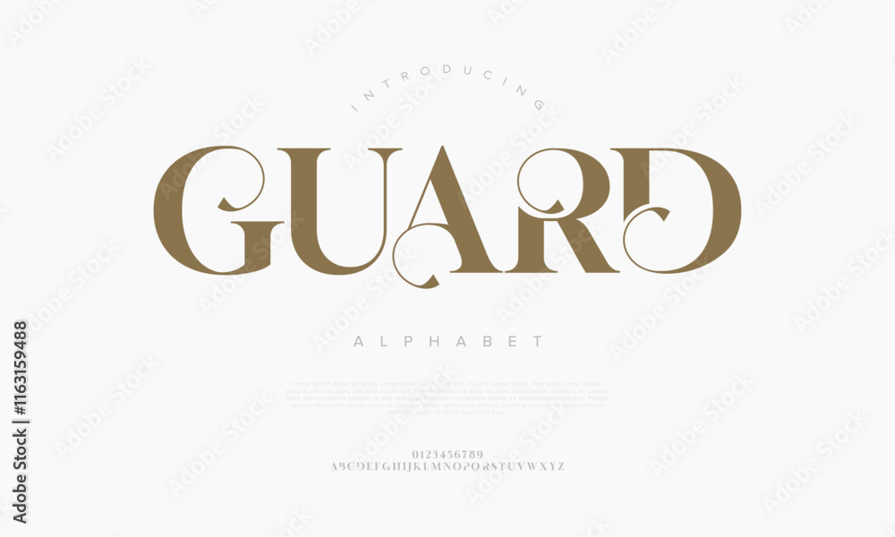 Guard Calligraphy Guard typography beauty fashion elegant minimalist serif italic fonts ...