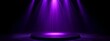 © B8stock - Purple Spotlight on Empty Podium