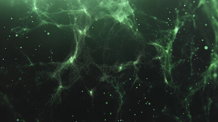Wall Mural - emerald nebula: abstract green swirl