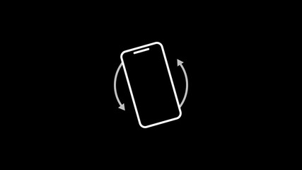 Phone rotation stock animation video