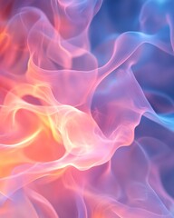 Aufkleber - Ethereal Fluidity Dreamy Abstract Fluid Shapes and Blurred Patterns