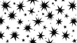 © rehan - Abstract Black Starburst Pattern On White Background