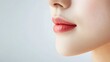© ShinneProject - Close-up of a woman's lips, showcasing a soft and natural makeup look.