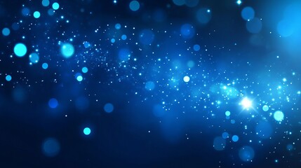 Abstract vector blue lights with soft gradient, sky-inspired background