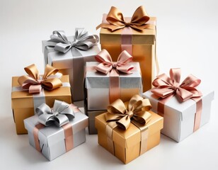 Wall Mural - gift box with ribbon