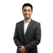 © Anomal - portrait of a smiling indian businessman isolated on transparent background - business people design element cut-out PNG
