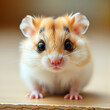 © Pam - Adorable hamster with surprised expression and wide eyes