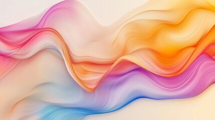 Wall Mural - Abstract Liquid Hues Vibrant Music Wallpaper