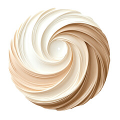 Wall Mural - abstract swirl of beige and white: a mesmerizing, abstract swirling pattern of beige and white, crea