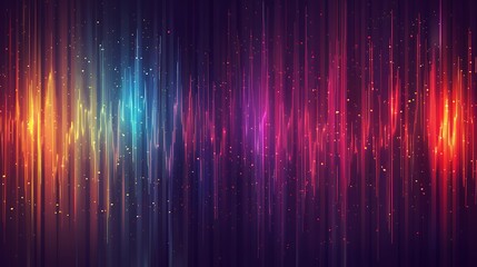 Wall Mural - stunning abstract artwork featuring vibrant, dynamic light trails in a spectrum of colors. perfect a