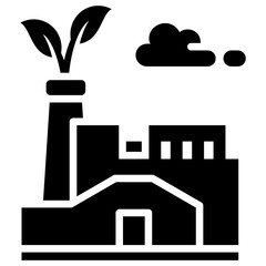 Poster - Green Factory Icon