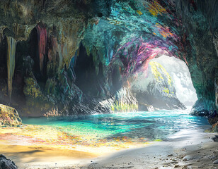 Wall Mural - Magical Sea Cave