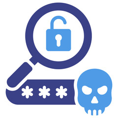 Canvas Print - Password Cracking Icon