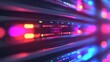 © AnImagine - Illuminated Server Racks in a Tech Infrastructure Room
