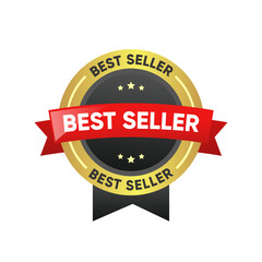 Wall Mural - Best Seller Ribbon Stamp Bestseller sign vector design