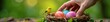 © photohappy - Small hand reaches for colorful eggs in a bird's nest , cute, celebration, outdoor