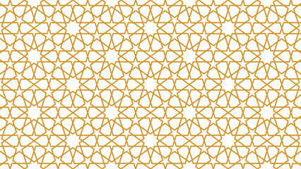 Wall Mural - arabic geometric seamless ornament pattern background