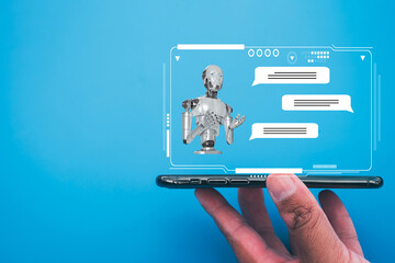 artificial intelligence,chatbot,ai assistant,chatgpt,futuristic technology concept.,chat with ai or 