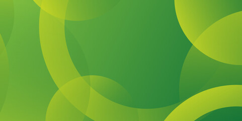 Poster - Modern light green and yellow abstract background with circle shape. Dynamic shapes composition. modern corporate and business concept. Vector illustration design for presentation, banner, wallpape.