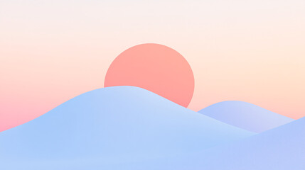 Aufkleber - A stunning 4K gradient wallpaper featuring a smooth blend of pink and blue tones, creating a modern and serene visual.