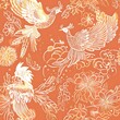 © Pir8prints - Phoenix and Blossom Terracotta Pattern