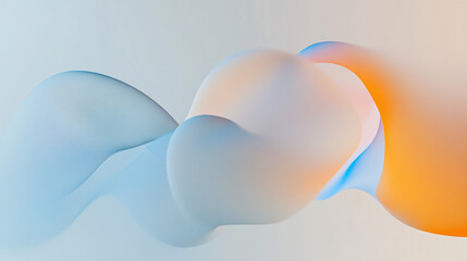 Leinwandbilder - Minimalist background gradient in warm light greys with subtle hints of beige for a serene touch.