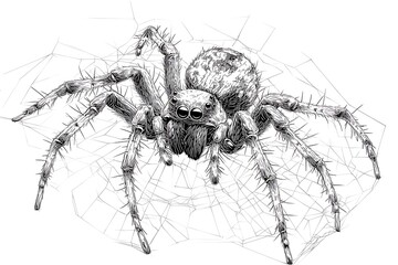 Spider's Work of Intricate Design