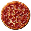 © Aifolio - Delicious Italian Pepperoni Pizza Isolated on White Background on Transparent PNG background.