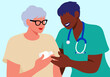 © Westend61 - Smiling nurse assisting senior woman