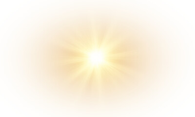 Wall Mural - vector transparent sunlight with special lens flare effect. png