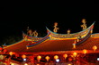 chinese temple in night