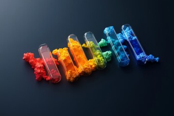 Aufkleber - A clean flat design of the periodic table, with bold colors and IUPAC-approved labels for each element