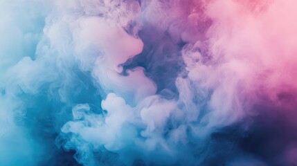 Wall Mural - colorful abstract smoke texture from humidifier vapor isolated on a white background creating a drea