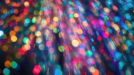 Wall Mural - vibrant abstract light trails with colorful bokeh background for dynamic designs and artistic concep