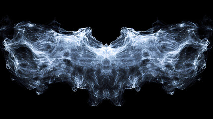 Poster - Smoke on black background texture. photo generative ai. Wraithlike. Illustration