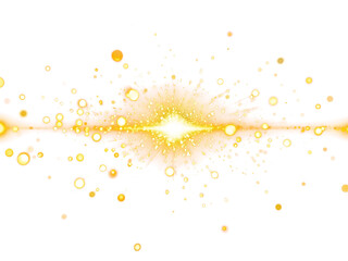 Wall Mural - golden lights shimmering bokeh gold radiant glow glitter magic sparkles png clipart transparent